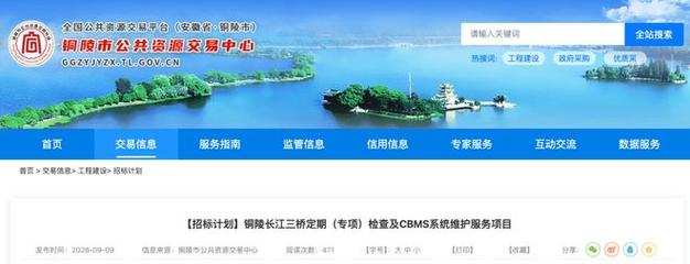 检查及cbms系统维护服务项目招标信息